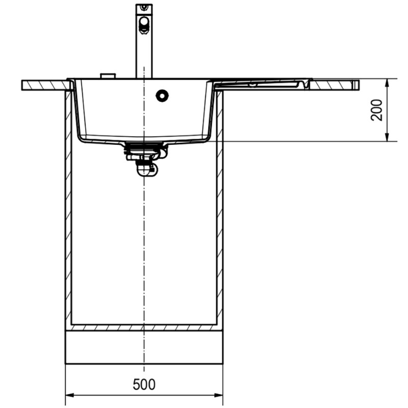 Гранітна кухонна мийка Franke Centro CNG 611-78 TL, Бежевий, ліва чаша (114.0630.475)