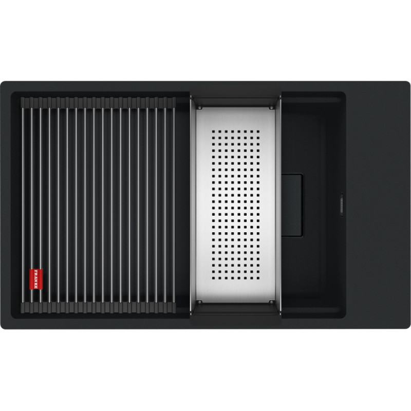 Гранітна кухонна мийка Franke KNG 110-62, під стільницю, Black Edition (125.0750.754)