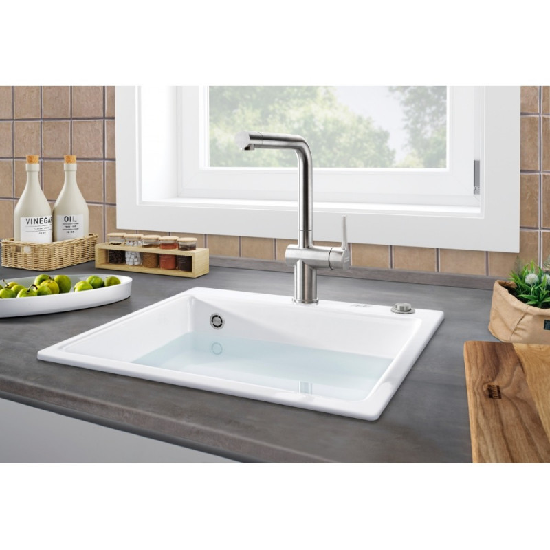 Кухонна мийка Franke Mythos MTK 610-58 керамічна, Білий (124.0335.706)
