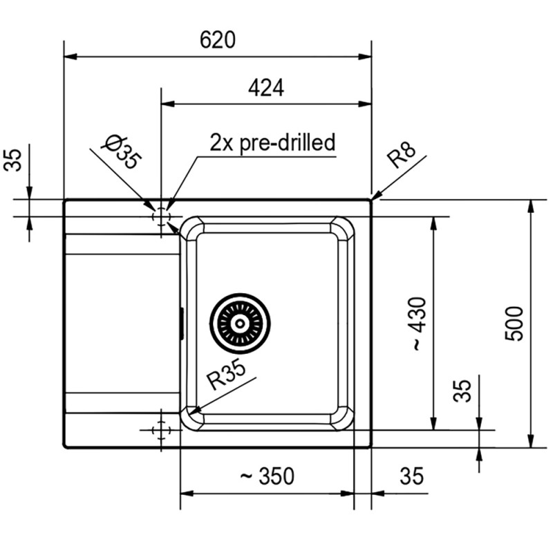 Кухонна мийка Franke Orion OID 611-62 тектонайт, Бежевий (125.0395.602)