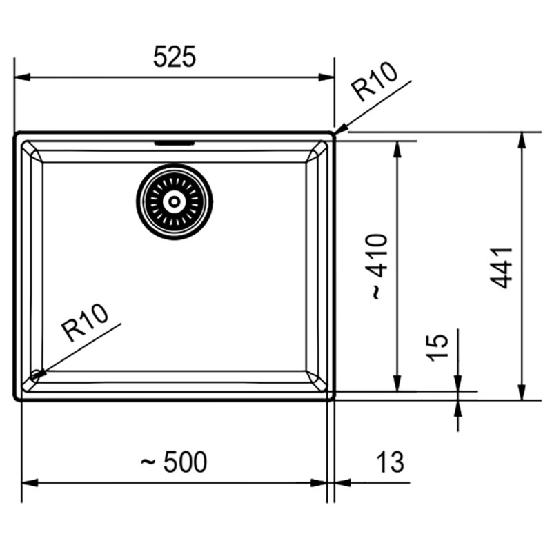 Кухонна мийка Franke Sirius SID 110-50 тектонайт, Сірий (144.0649.561)