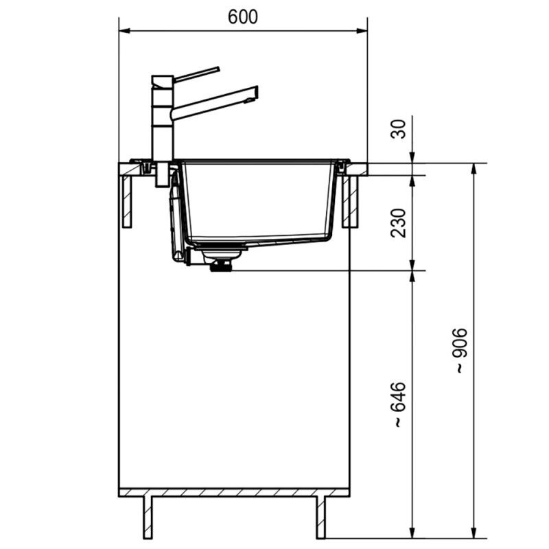 Кухонна мийка Franke Sirius SID 610-40 тектонайт, Бежевий (143.0671.748)