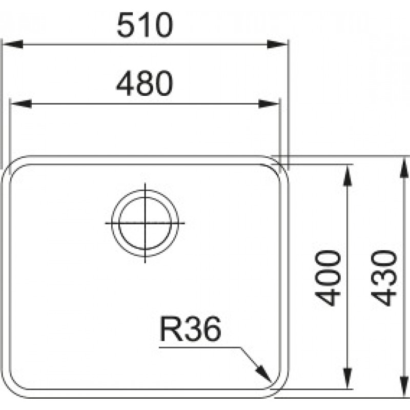 Кухонна мийка Franke Aton ANX 110-48 Нержавіюча сталь (122.0204.649)