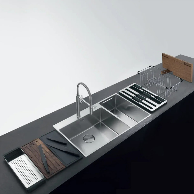 Кухонна мийка Franke Box Center BWX 220-54-27 TL WCR Нержавіюча сталь (127.0538.260)