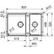 Кухонна мийка Franke Box Center BWX 120-41-27 Нержавіюча сталь (122.0579.553)
