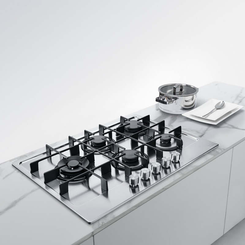 Газова варильна поверхня Franke Maris FHMA 755 4G DCL XS C, нержавіюча сталь, 5 конфорок (106.0554.382)