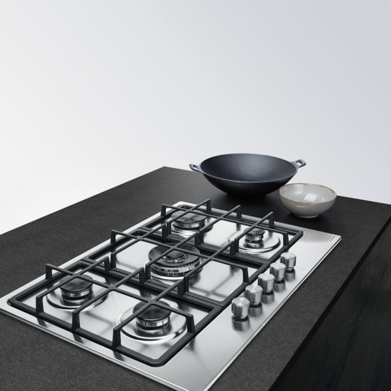 Газова варильна поверхня Franke Smart FHSM 755 4G DC XS C, нержавіюча сталь, 5 конфорок (106.0554.394)