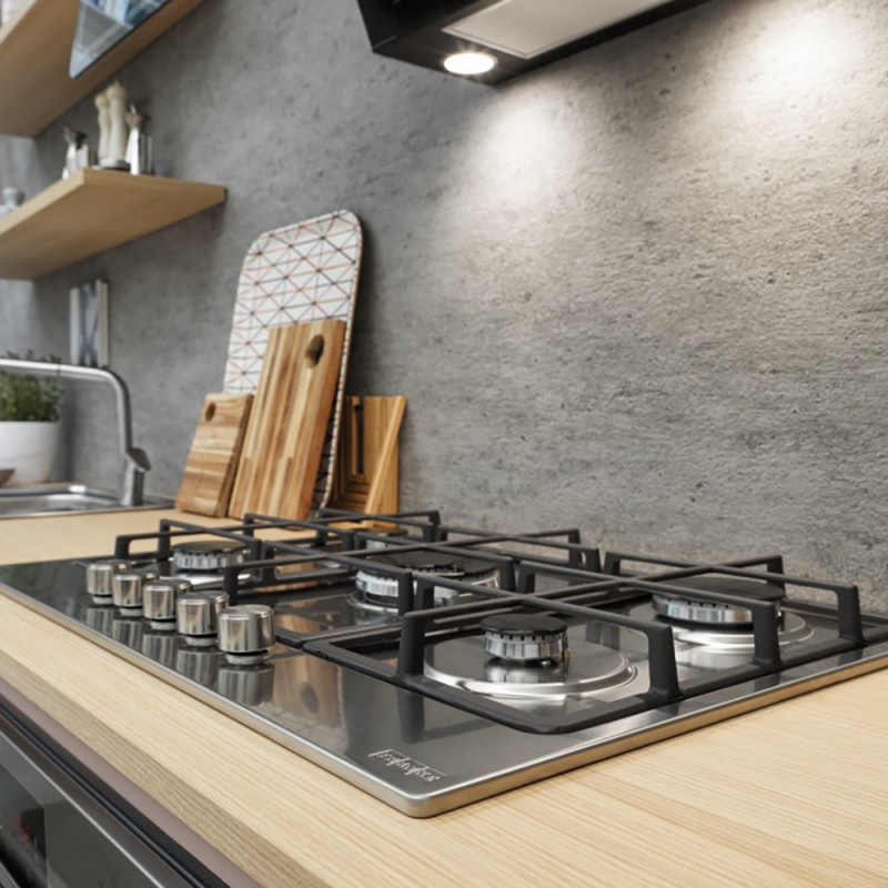 Газова варильна поверхня Franke Smart FHSM 755 4G DC XS C, нержавіюча сталь, 5 конфорок (106.0554.394)