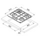 Газова варильна поверхня Franke Smart FHSM 604 3G DC BK C, скло, чорний, 4 конфорки (106.0734.773)