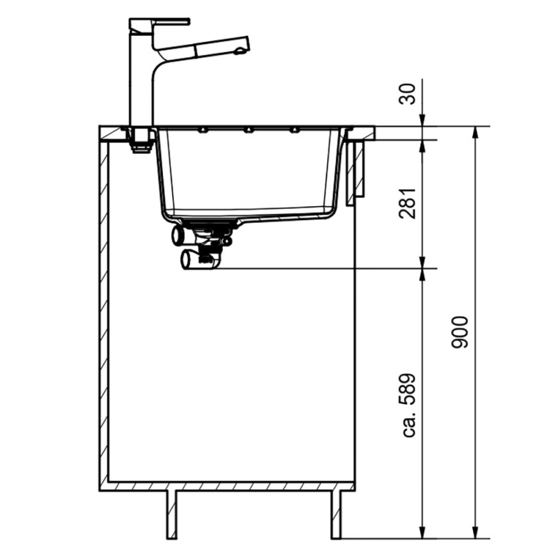 Кухонна мийка Franke Centro CNG 611-62 TL Онікс, гранітна, врізна (114.0630.463)