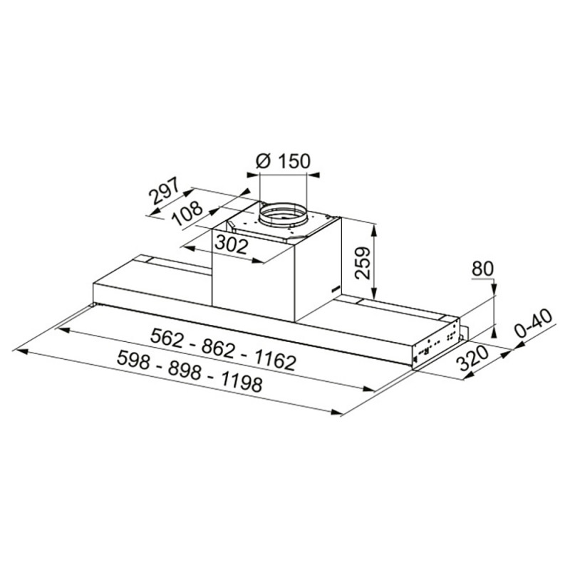 Вбудована кухонна витяжка Franke Style Pro FSTPRO 908 X (305.0522.797)