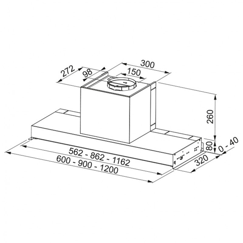 Вбудована кухонна витяжка Franke Style Plus FSTP NG 905 X/2 (110.0473.546)