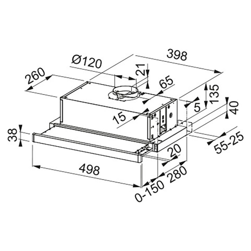 Телескопічна кухонна витяжка Franke Flexa FTC 532L WH (315.0547.795)