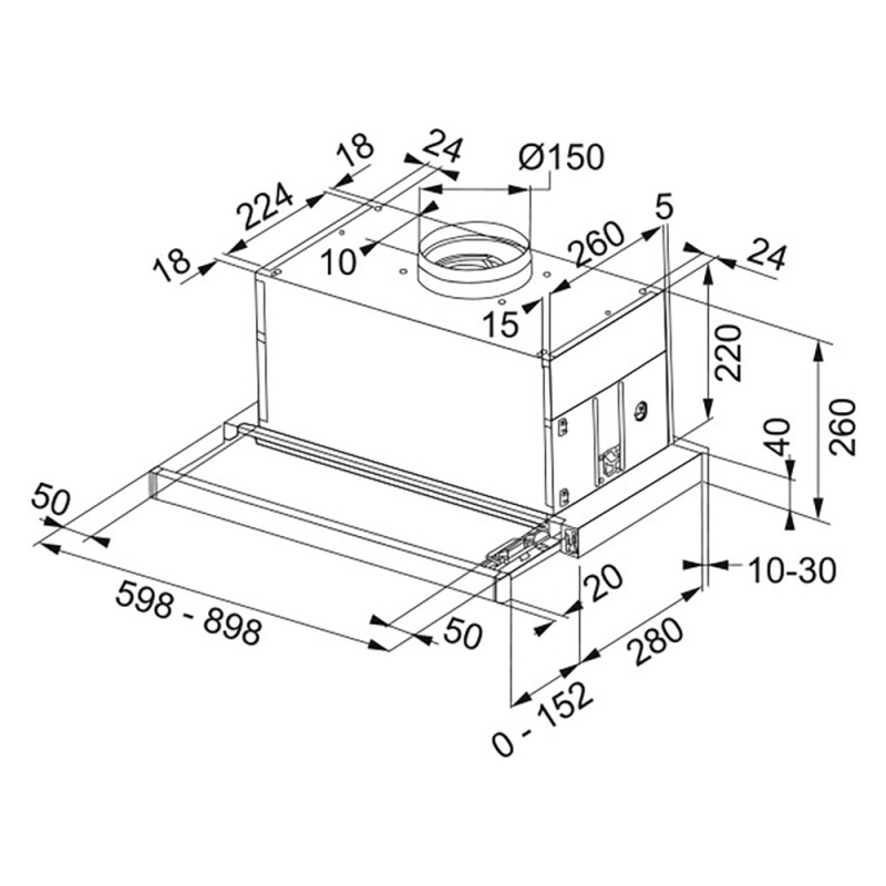 Телескопічна кухонна витяжка Franke Flexa FTC 926 L (110.0275.346)