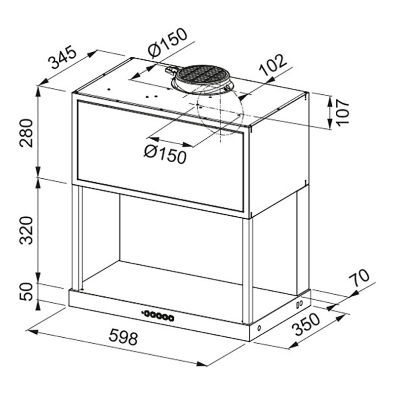 Кухонна витяжка Franke FMA MODULAR F60 BK MATT (335.0706.646)
