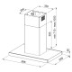 Острівна кухонна витяжка Franke Mythos FCR 925 I BK XS (325.0518.709)